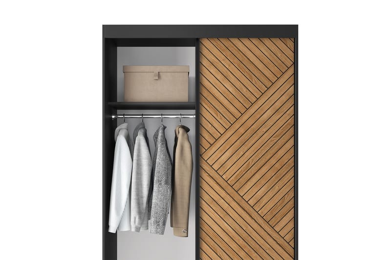 Garderobe Marrphy 120x220 cm - Brun - Oppbevaring - Garderober & garderobesystem