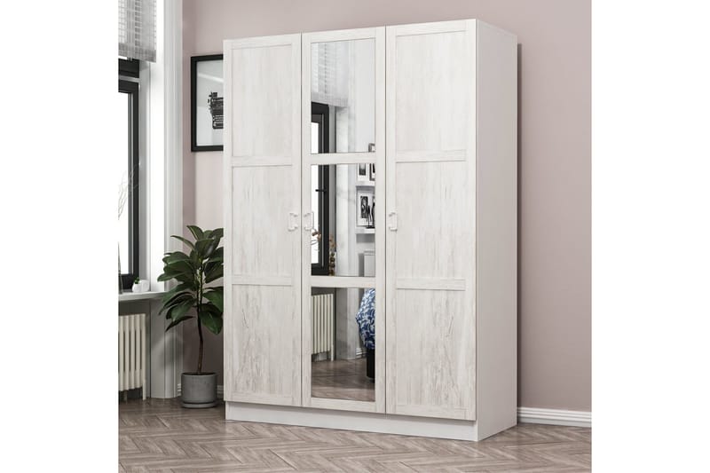 Garderobe med Speil Cambrian - Beige - Oppbevaring - Garderober & garderobesystem