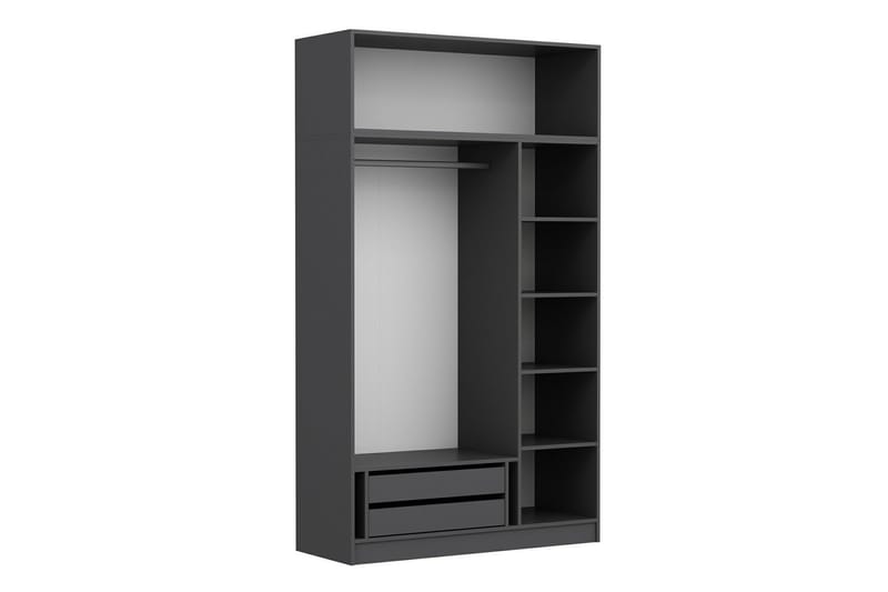 Garderobe Minar 135 cm - Antrasitt - Oppbevaring - Garderober & garderobesystem