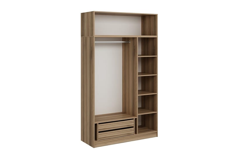 Garderobe Minar 135 cm - Brun - Oppbevaring - Garderober & garderobesystem