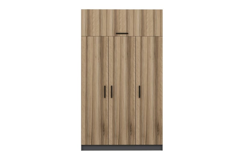 Garderobe Minar 135 cm - Brun/Grå - Oppbevaring - Garderober & garderobesystem