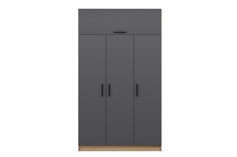 Garderobe Minar 135 cm - Grå/Brun - Oppbevaring - Garderober & garderobesystem