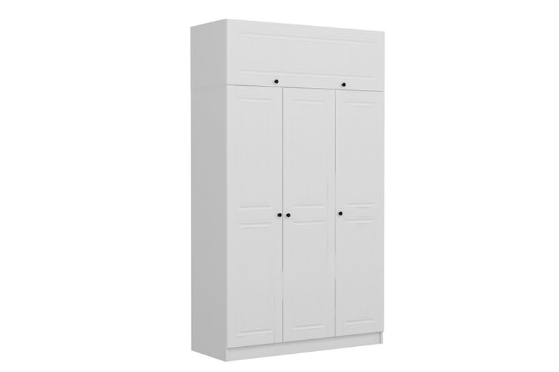 Garderobe Minar 135 cm - Hvit - Oppbevaring - Garderober & garderobesystem