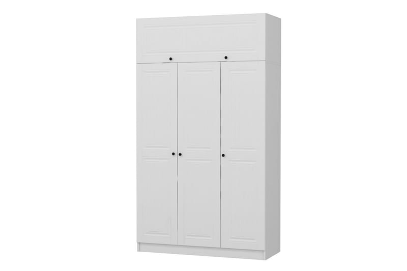 Garderobe Minar 135 cm - Hvit - Oppbevaring - Garderober & garderobesystem