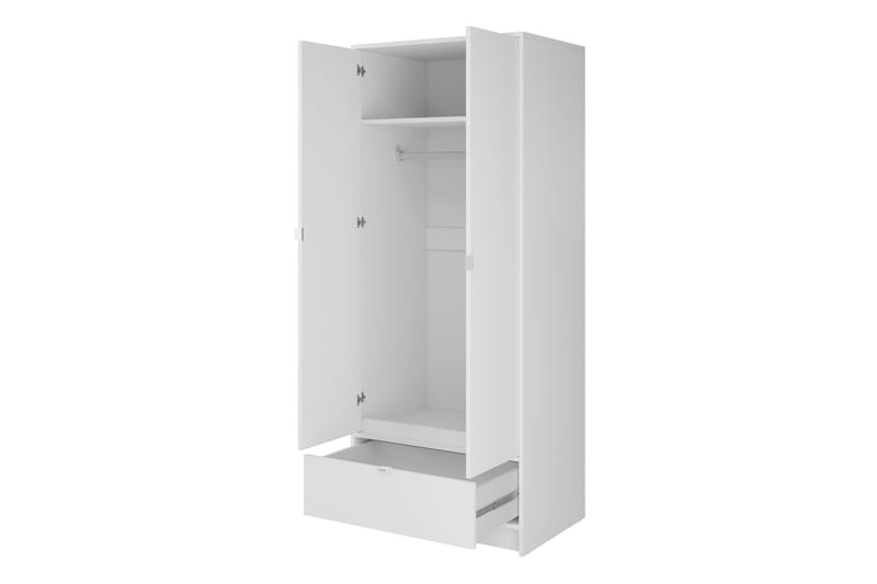 Garderobe Munkedal 80 cm - Hvit - Oppbevaring - Garderober & garderobesystem