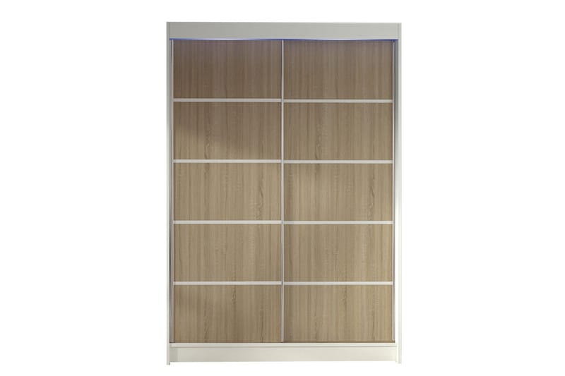 Garderobe Ottery 120x200 cm - Brun/Hvit - Oppbevaring - Garderober & garderobesystem