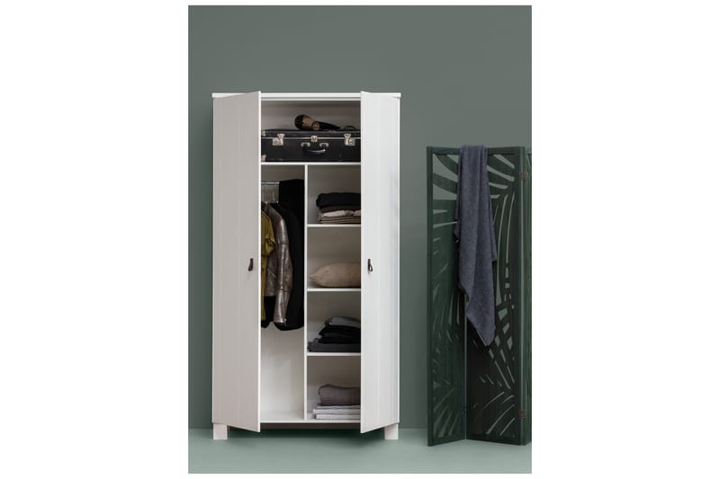 Garderobe Rawsone 55x111 cm - Hvit - Oppbevaring - Garderober & garderobesystem