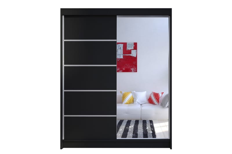 Garderobe Richmond 58x150 cm - Svart - Oppbevaring - Garderober & garderobesystem