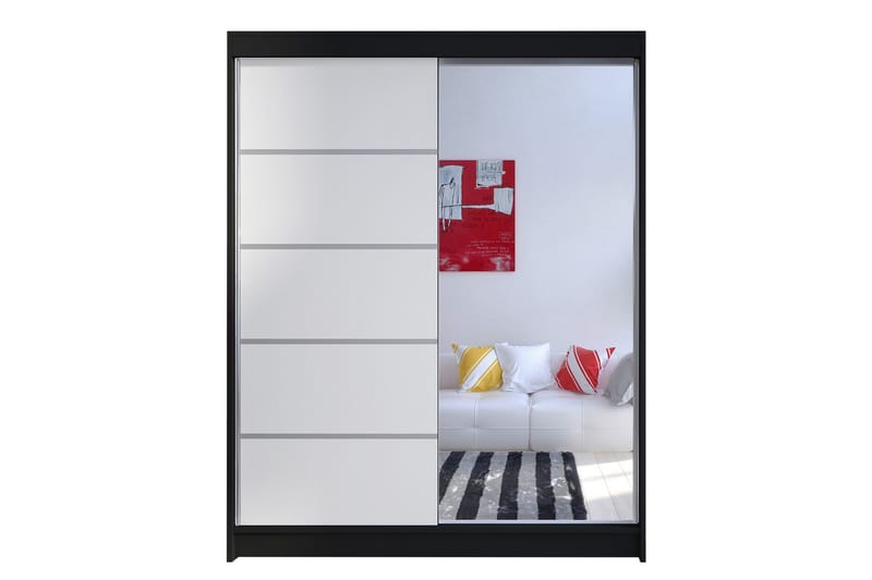 Garderobe Richmond 58x150 cm - Svarthvit - Oppbevaring - Garderober & garderobesystem