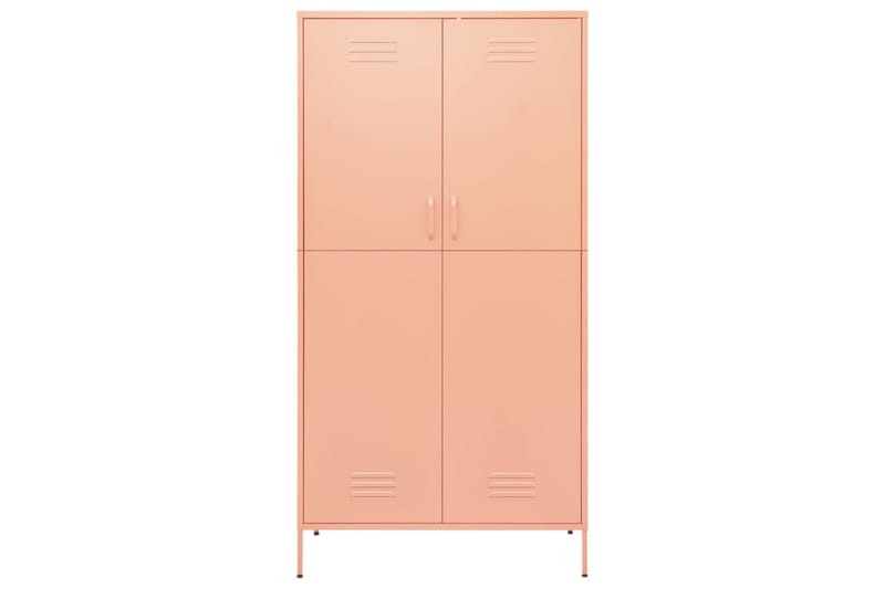 Garderobe rosa 90x50x180 cm stål - Rosa - Oppbevaring - Garderober & garderobesystem