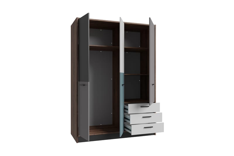 Garderobe Sapes 60x144 cm - Flerfarget - Oppbevaring - Garderober & garderobesystem