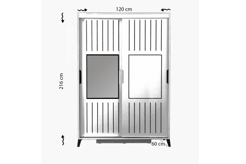 Garderobe Skoglund 120 - Oppbevaring - Garderober & garderobesystem