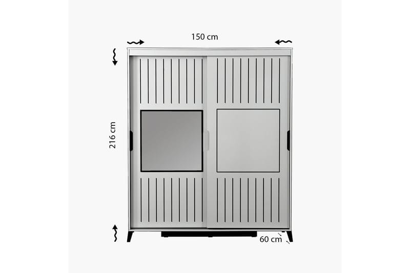 Garderobe Skoglund 150 - Oppbevaring - Garderober & garderobesystem