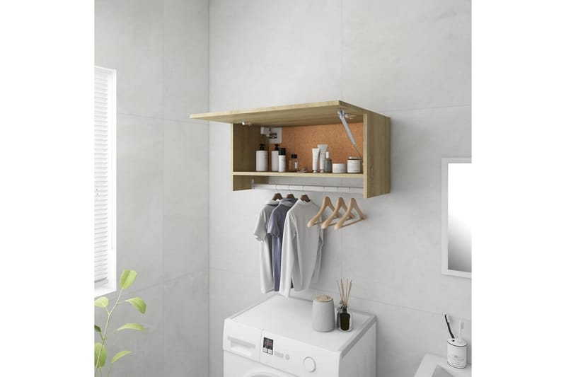 Garderobe sonoma eik 70x32,5x35 cm sponplate - Brun - Oppbevaring - Garderober & garderobesystem