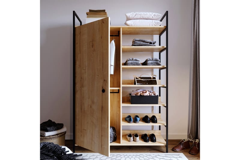 Garderobe Trendel 100x40 cm - Natur - Oppbevaring - Garderober & garderobesystem