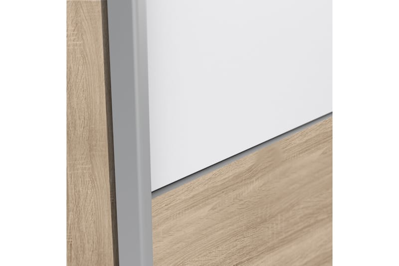 Garderobe Villemaire 170x191 cm - Brun/Hvit - Oppbevaring - Garderober & garderobesystem