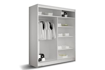 Garderobe Presto 58x150 cm - Svart/Hvit - Oppbevaring - Garderober & garderobesystem