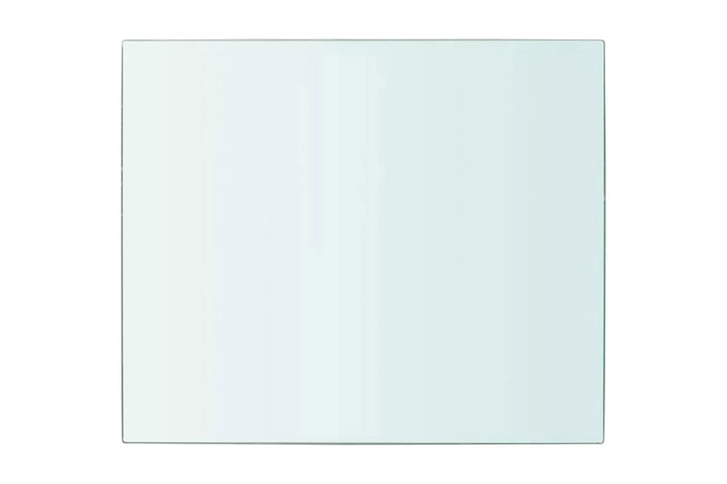 Hyllepanel klart glass 30x25 cm - Gjennomsiktig - Hylleplan til garderobe - Hylleplan & hyllekonsoll