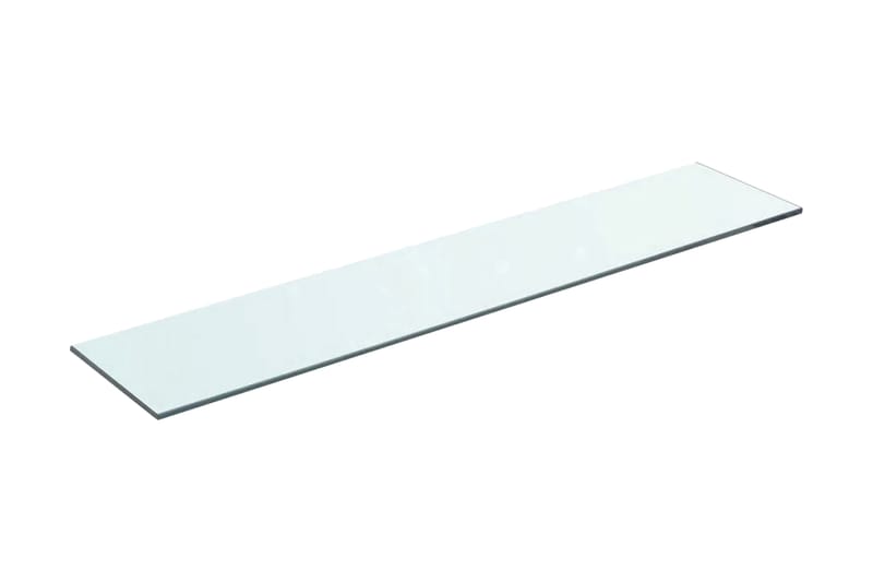 Hyllepanel klart glass 70x15 cm - Hvit - Oppbevaring - Garderober & garderobesystem - Garderobeinnredning - Hylleplan til garderobe