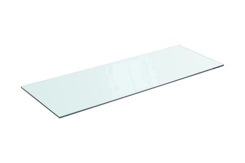 Hyllepanel klart glass 80x30 cm - Hvit - Oppbevaring - Garderober & garderobesystem - Garderobeinnredning - Hylleplan til garderobe