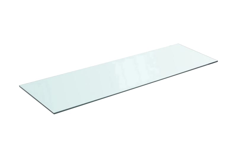 Hyllepanel klart glass 90x30 cm - Gjennomsiktig - Hylleplan til garderobe - Hylleplan & hyllekonsoll