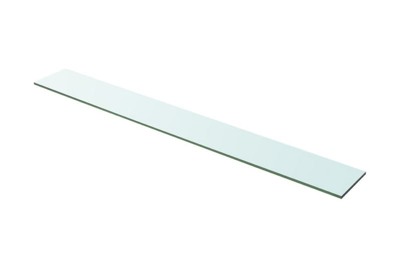 Hyllepaneler 2 stk klart glass 100x12 cm - Hylleplan til garderobe - Hylleplan & hyllekonsoll