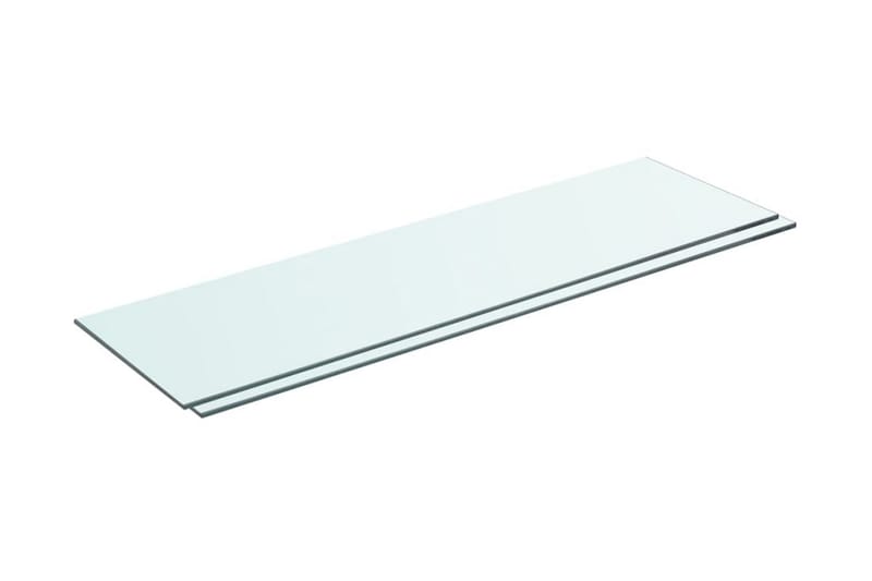 Hyllepaneler 2 stk klart glass 70x20 cm - Oppbevaring - Garderober & garderobesystem - Garderobeinnredning - Hylleplan til garderobe