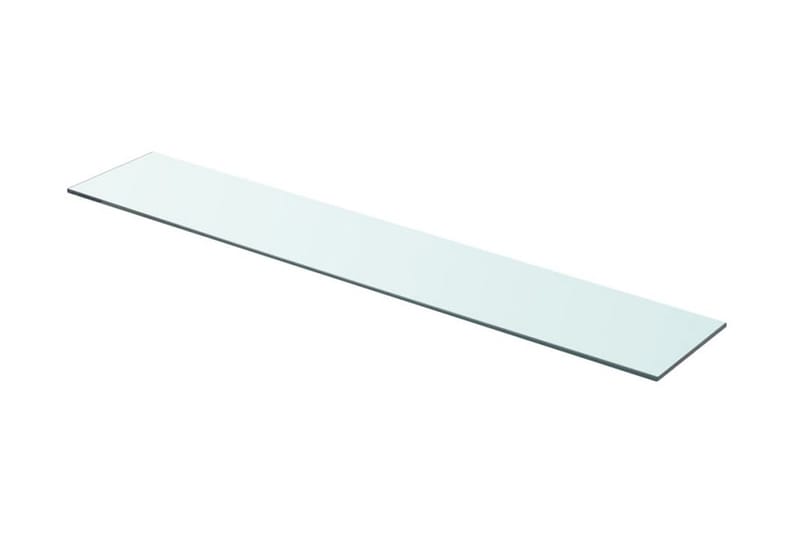 Hyllepaneler 2 stk klart glass 90x15 cm - Oppbevaring - Garderober & garderobesystem - Garderobeinnredning - Hylleplan til garderobe