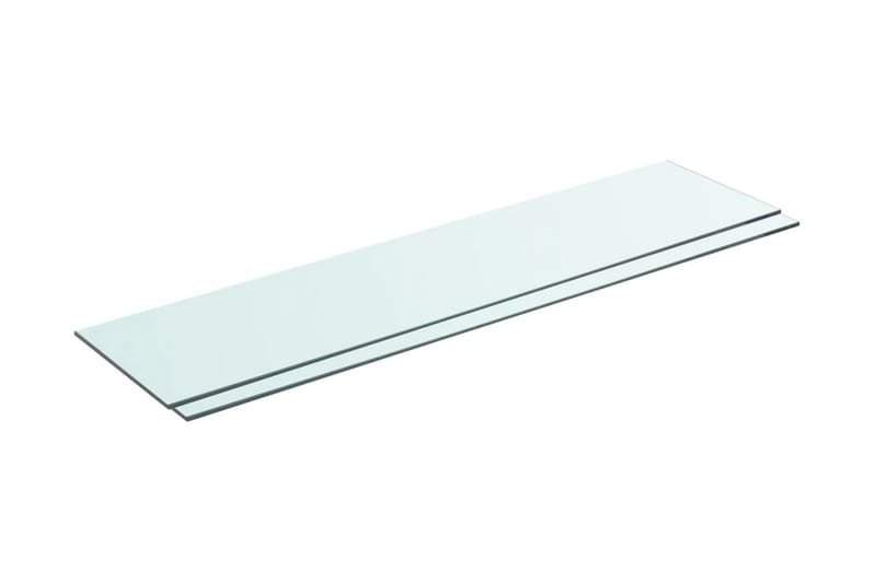 Hyllepaneler 2 stk klart glass 90x20 cm - Oppbevaring - Garderober & garderobesystem - Garderobeinnredning - Hylleplan til garderobe