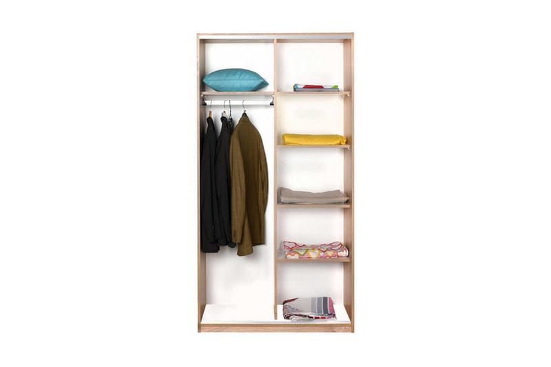 Garderobe 94x182 cm - Natur - Oppbevaring - Garderober & garderobesystem - Garderobeskap