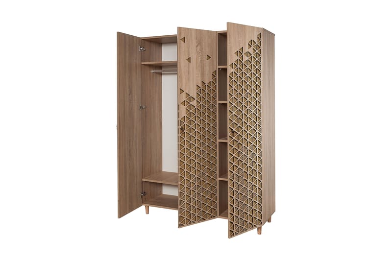 Garderobe Gillberga 135 cm - Brun - Oppbevaring - Garderober & garderobesystem - Garderobeskap