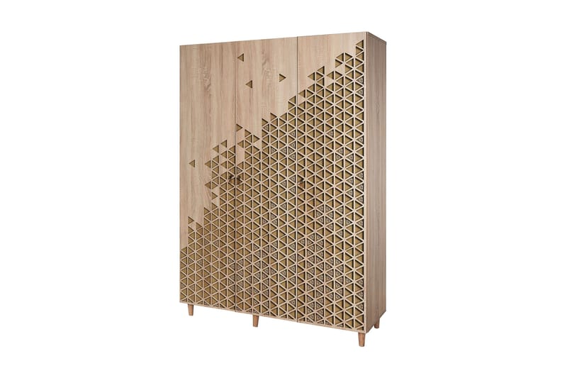 Garderobe Gillberga 135 cm - Brun - Oppbevaring - Garderober & garderobesystem - Garderobeskap