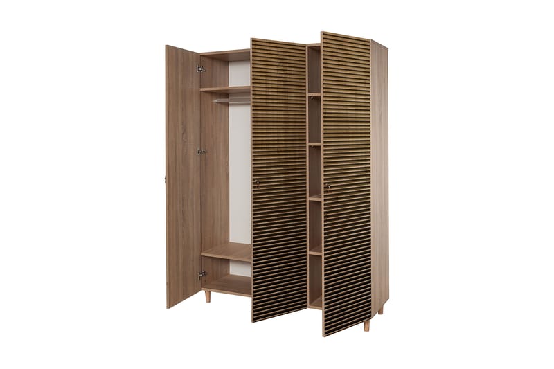 Garderobe Gillberga 135 cm - Brun/Eik - Oppbevaring - Garderober & garderobesystem - Garderobeskap