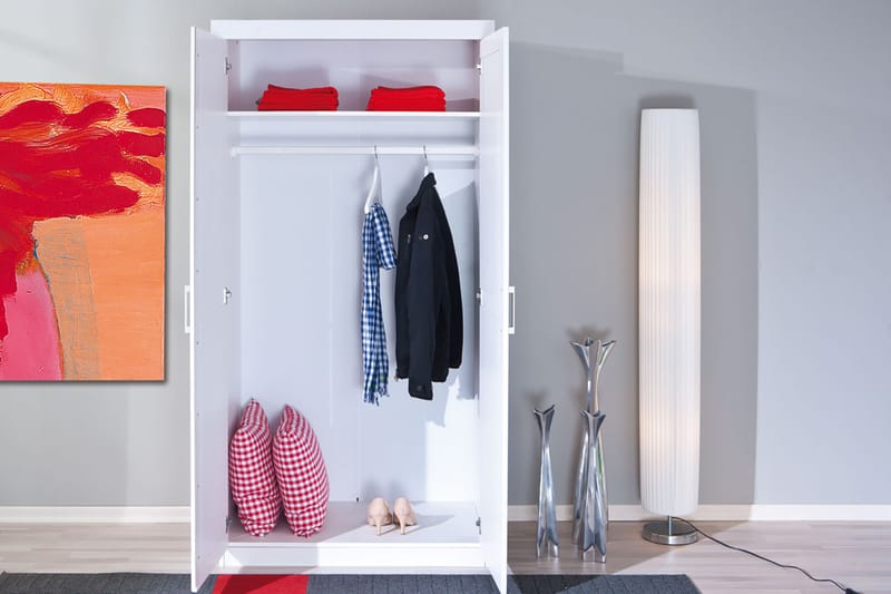 Garderobe Maior 95 cm - Hvit - Oppbevaring - Garderober & garderobesystem - Garderobeskap