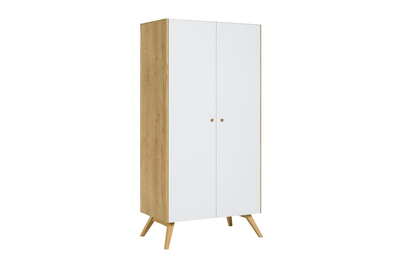 Garderobe Nature Hvit/Natur - Hvit/Tre/natur - Oppbevaring - Garderober & garderobesystem - Garderobeskap