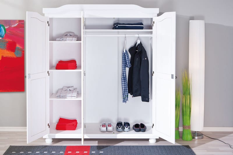 Garderobe Toulouse 150 cm - Hvit - Oppbevaring - Garderober & garderobesystem - Garderobeskap