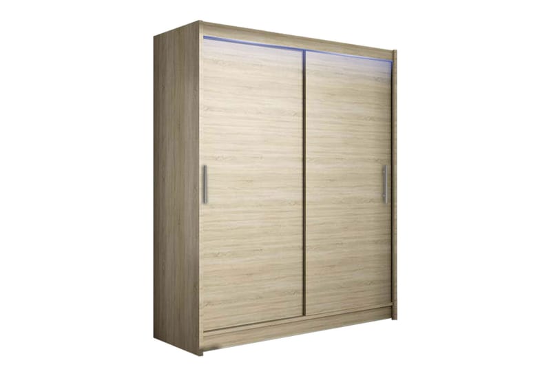 Garderobe Westa 150x58x200 cm - Beige / Hvit - Oppbevaring - Garderober & garderobesystem