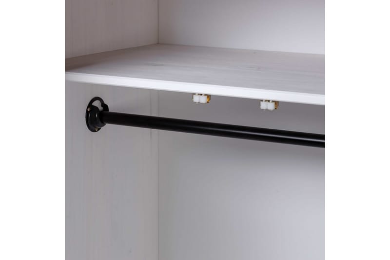 Garderobeskap hvit 80x50x171,5 cm heltre furu Panama Range - Hvit - Oppbevaring - Garderober & garderobesystem