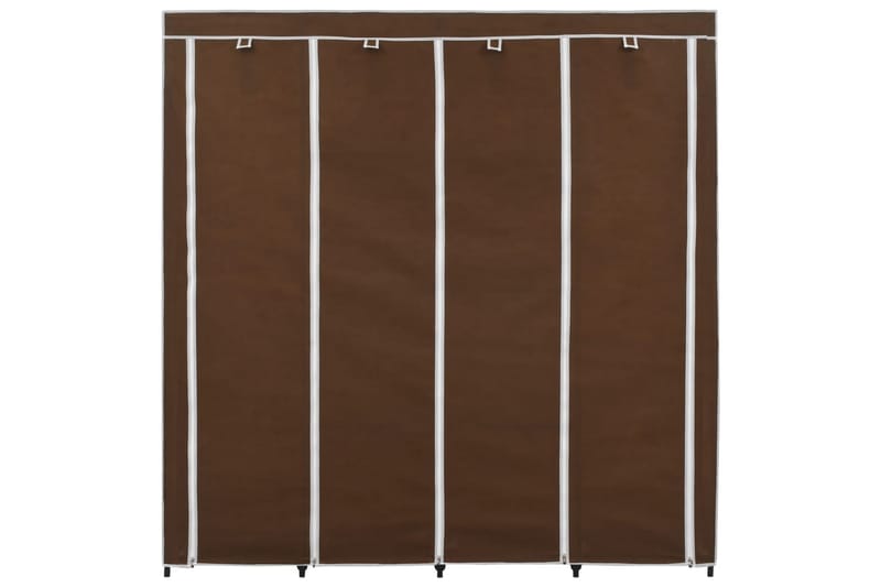 Garderobeskap med 4 rom brun 175x45x170 cm - Brun - Oppbevaring - Garderober & garderobesystem