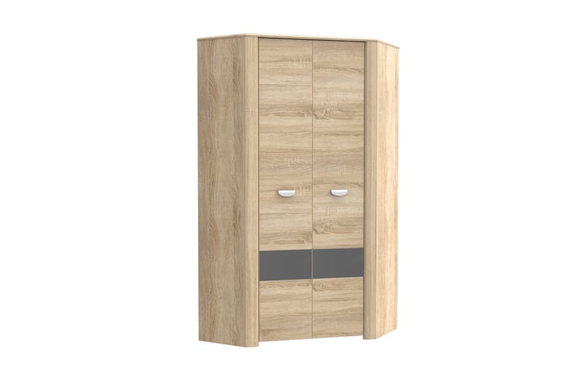 Mycheal Garderobe 95x81 cm - Brun - Oppbevaring - Garderober & garderobesystem