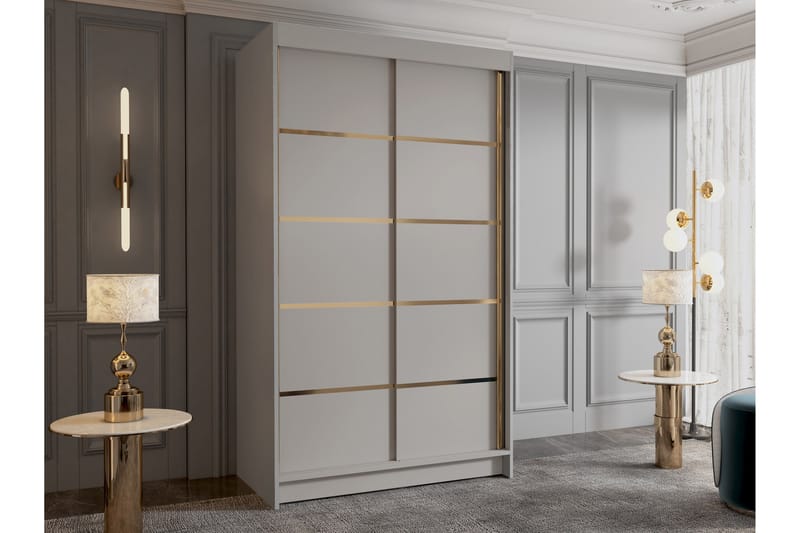 Narbonne Garderobe 100x200 cm - Beige - Oppbevaring - Garderober & garderobesystem