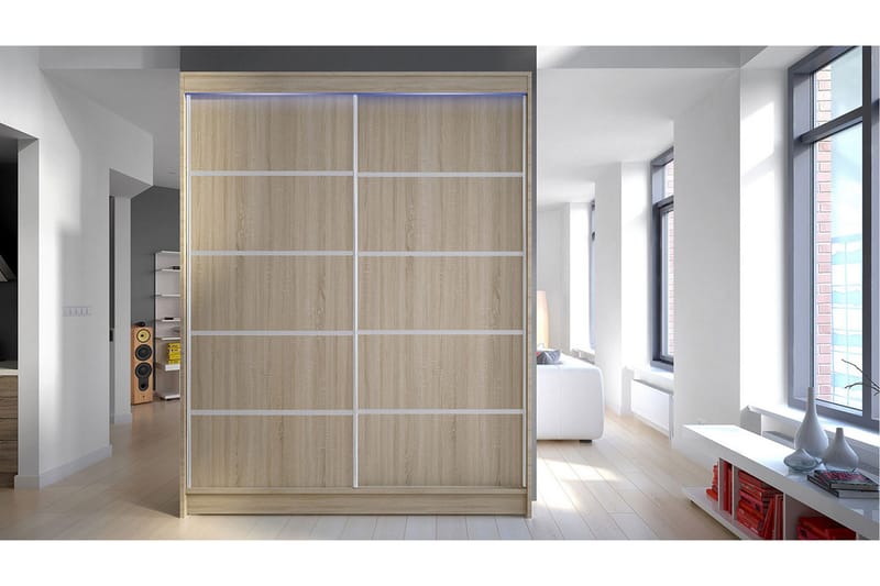 Pickering Garderobe 150x200 cm - Beige - Oppbevaring - Garderober & garderobesystem