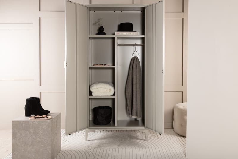 Piring Garderobe 85x45x183 cm - Beige - Oppbevaring - Garderober & garderobesystem