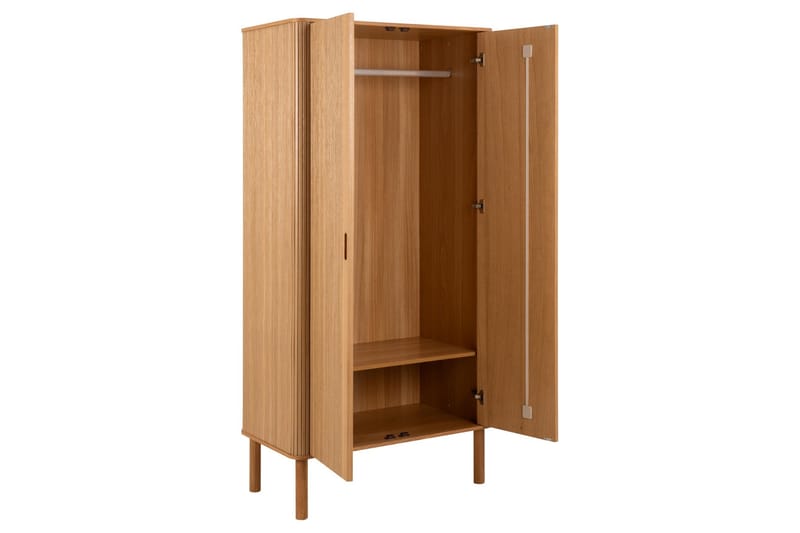 Samay Garderobe 100x200 cm - Natur - Oppbevaring - Garderober & garderobesystem