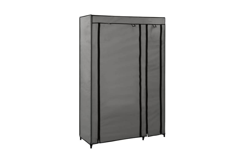 Sammenleggbar garderobe grå 110x45x175 cm stoff - Grå - Oppbevaring - Garderober & garderobesystem