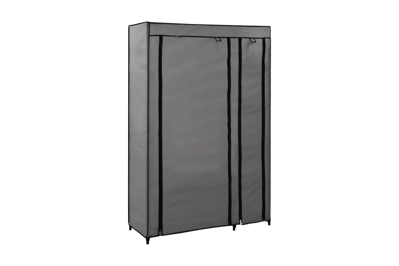 Sammenleggbare garderober 2 stk grå 110x45x175 cm stoff - Grå - Oppbevaring - Garderober & garderobesystem