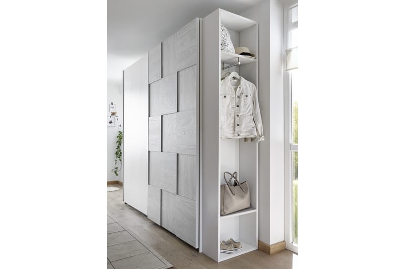 Åpen Gavlgarderobe Latour 50x26x205 cm - Hvit - Oppbevaring - Hylle