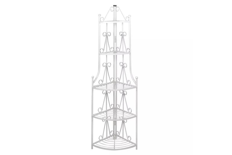 Hjørne Plante Stativ Hvit - Hvit - Oppbevaring - Hylle - Blomsterhylle & blomsterstativ
