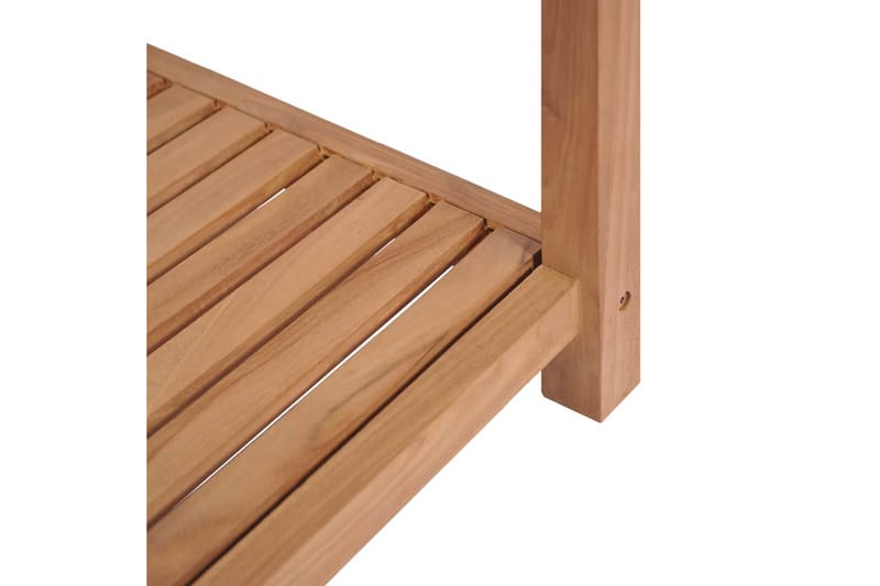 Baderomshylle 4 etasjer heltre teak 42x42x165 cm - Brun - Oppbevaring - Hylle - Bokhylle