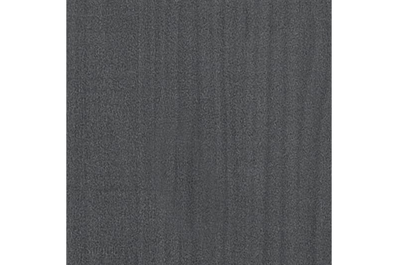 Bokhylle 4 nivåer grå 80x30x140 cm heltre furu - Grå - Bokhylle